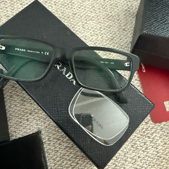 🌸🌸CLOSET BLOWOUT🌸🌸Prada Matte Black Eyewear - Picture 1 of 4